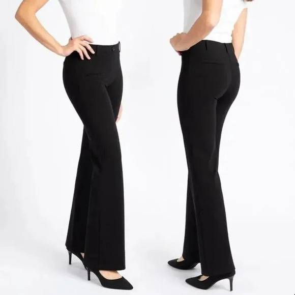 Betabrand | Bootcut Classic Dress Pull On Wrinkle Resistant Yoga Pant - MP - Picture 1 of 9